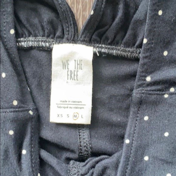 Free People Bell Sleeve Polka Dot Top - Picture 2 of 2